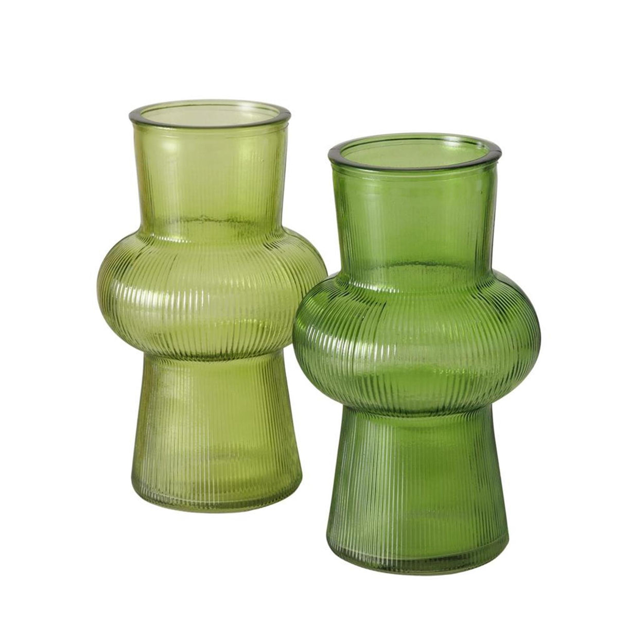Boltze home vaas glas groen h20cm