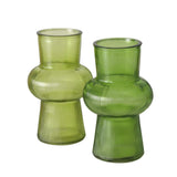 Boltze home vaas glas groen h20cm