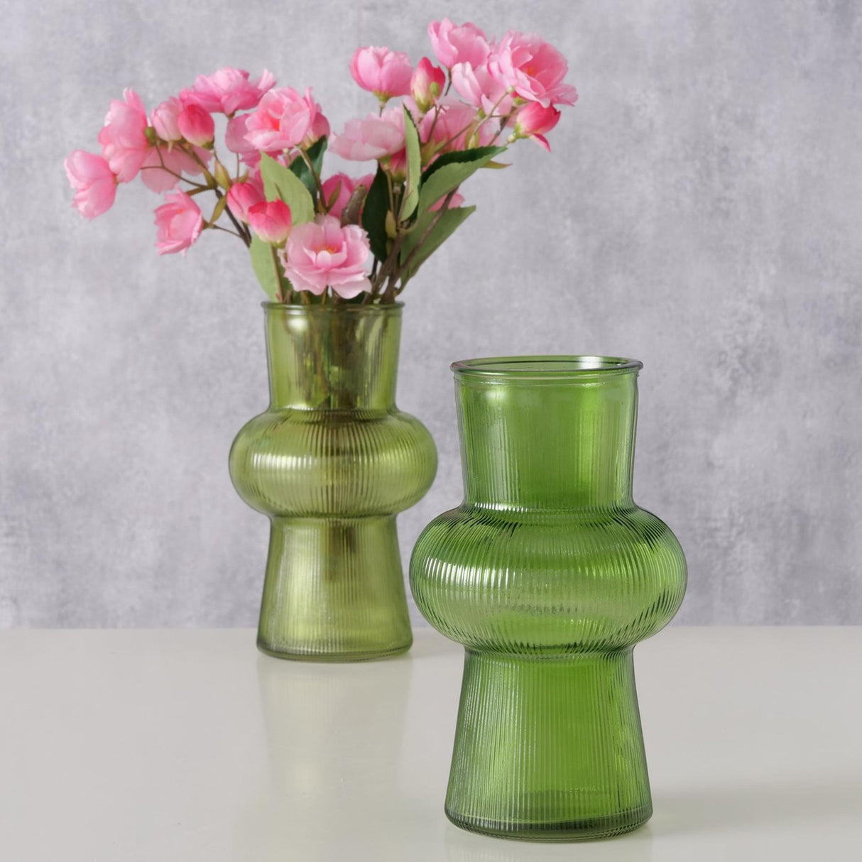 Boltze home vaas glas groen h20cm