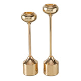 Boltze home kandelaarset goud 2-delig