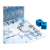 White goblin games railroad ink - diepblauwe versie dobbelspel