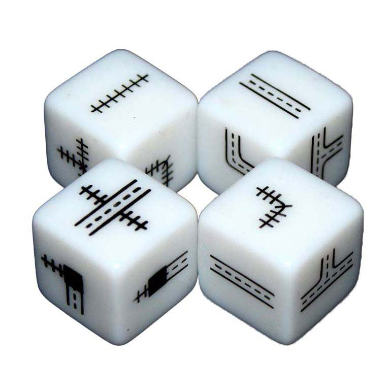 White goblin games railroad ink - vuurrode versie dobbelspel