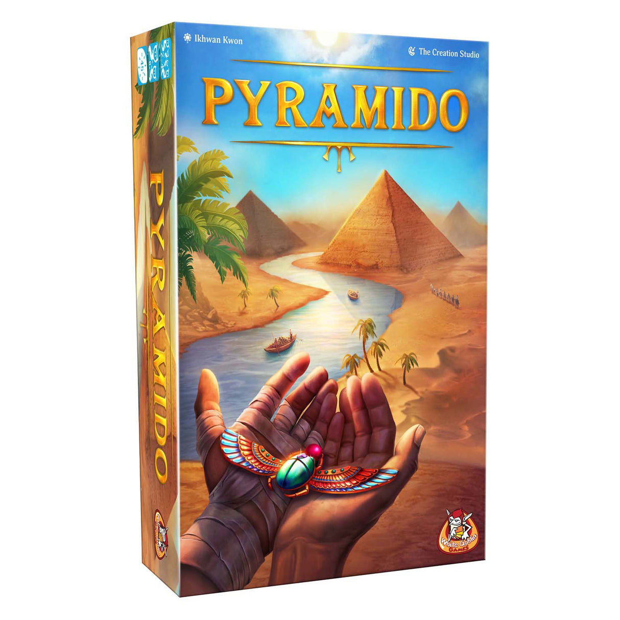 Pirimidí cluichí goblin bán - cluiche boird