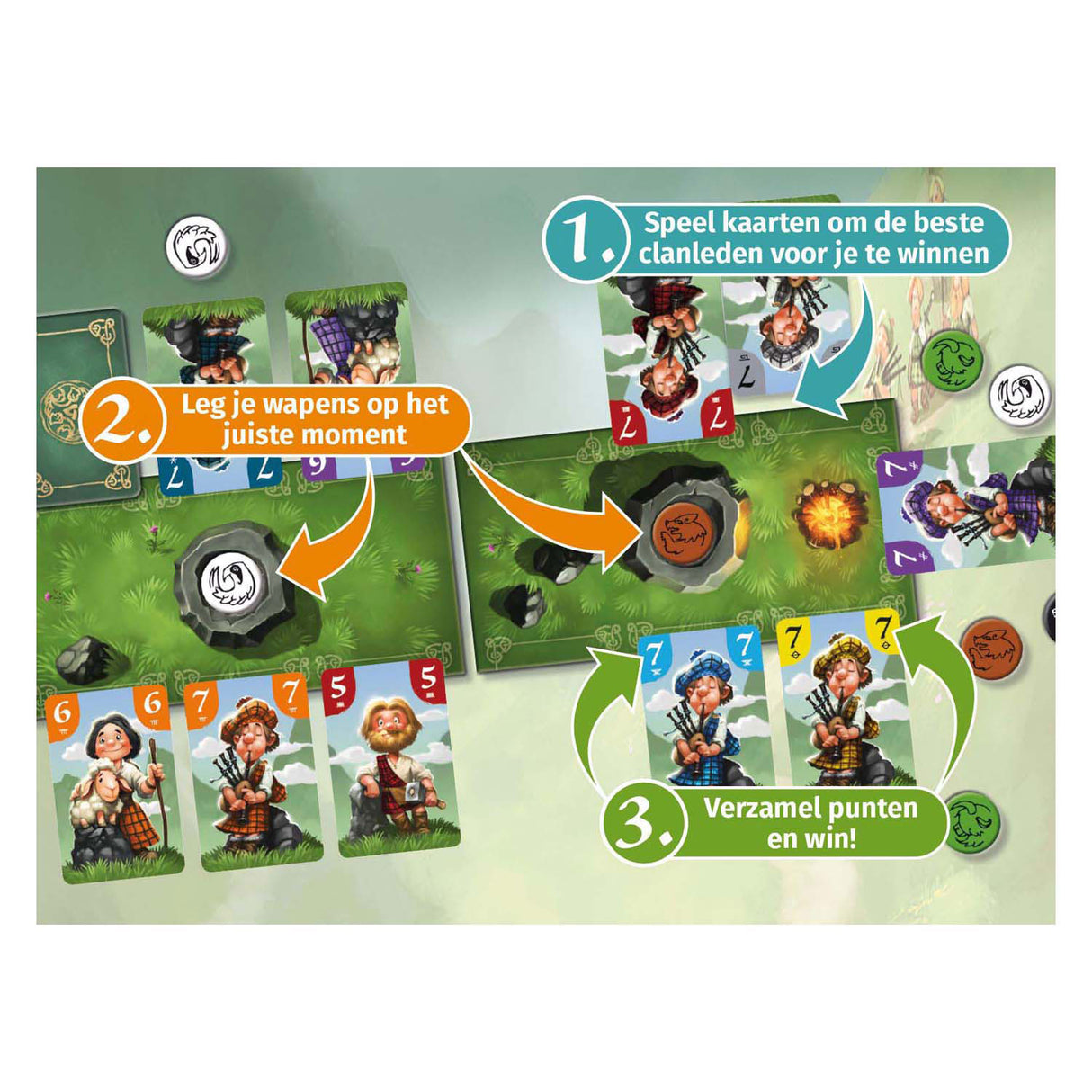 White goblin games sluwe schotten - kaartspel