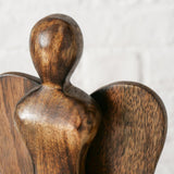 Boltze home figuur engel hout 16x35cm
