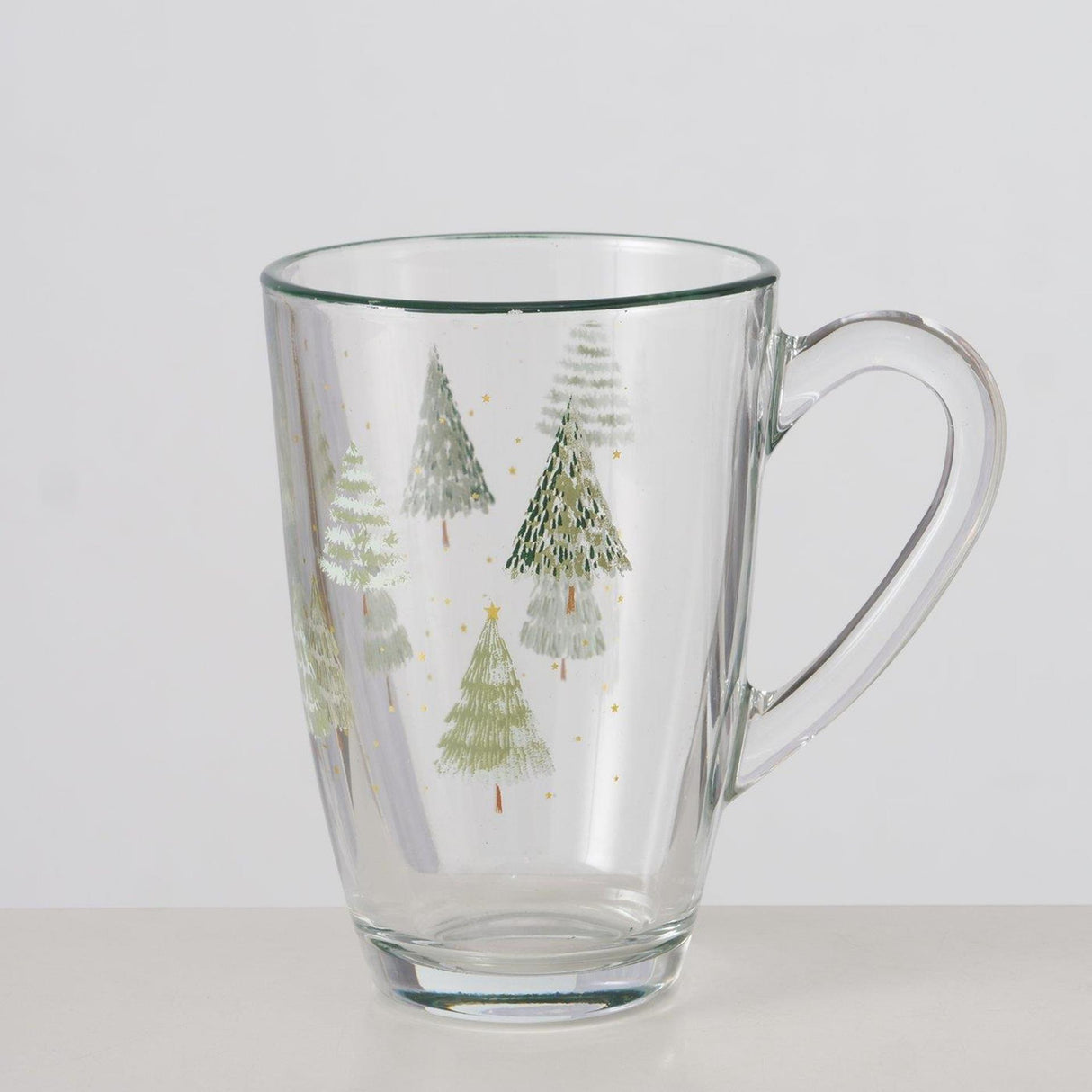 Boltze home mug Christmas tree 325ml glass