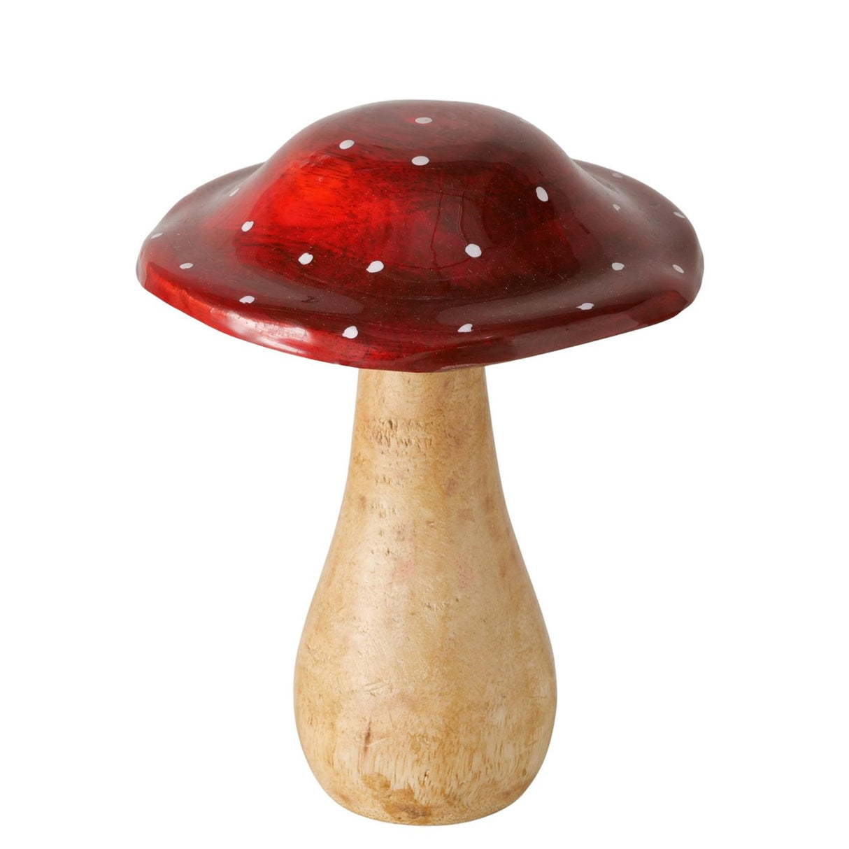 Boltze home paddenstoel hout 13x15cm
