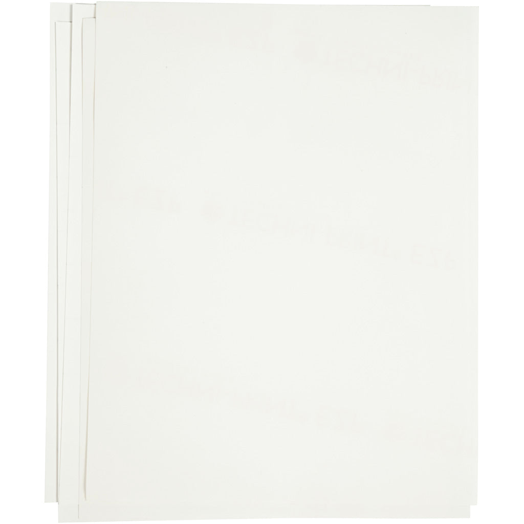 Creativ company transfer vellen, vel 21,5x28 cm, voor donker en licht textiel, wit, 12 vel 1 doos
