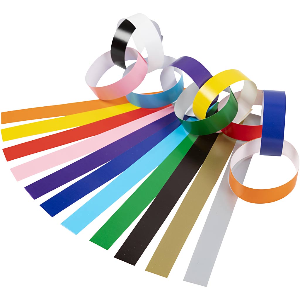 Paper strips - various colors, 2400st.