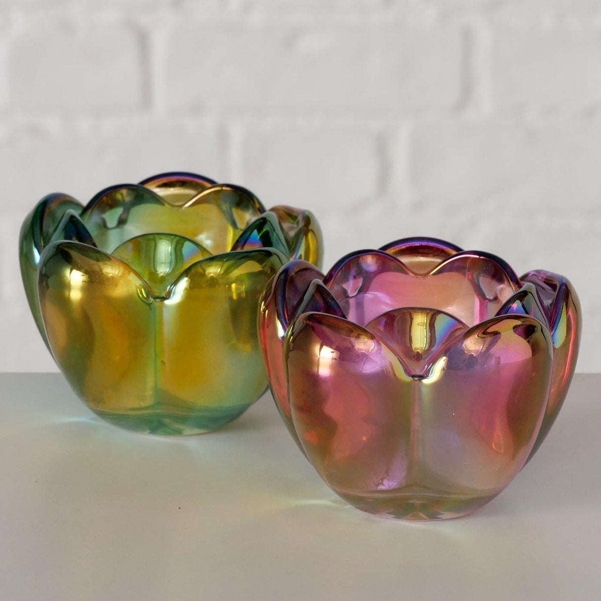 Boltze Home tea light holder flower