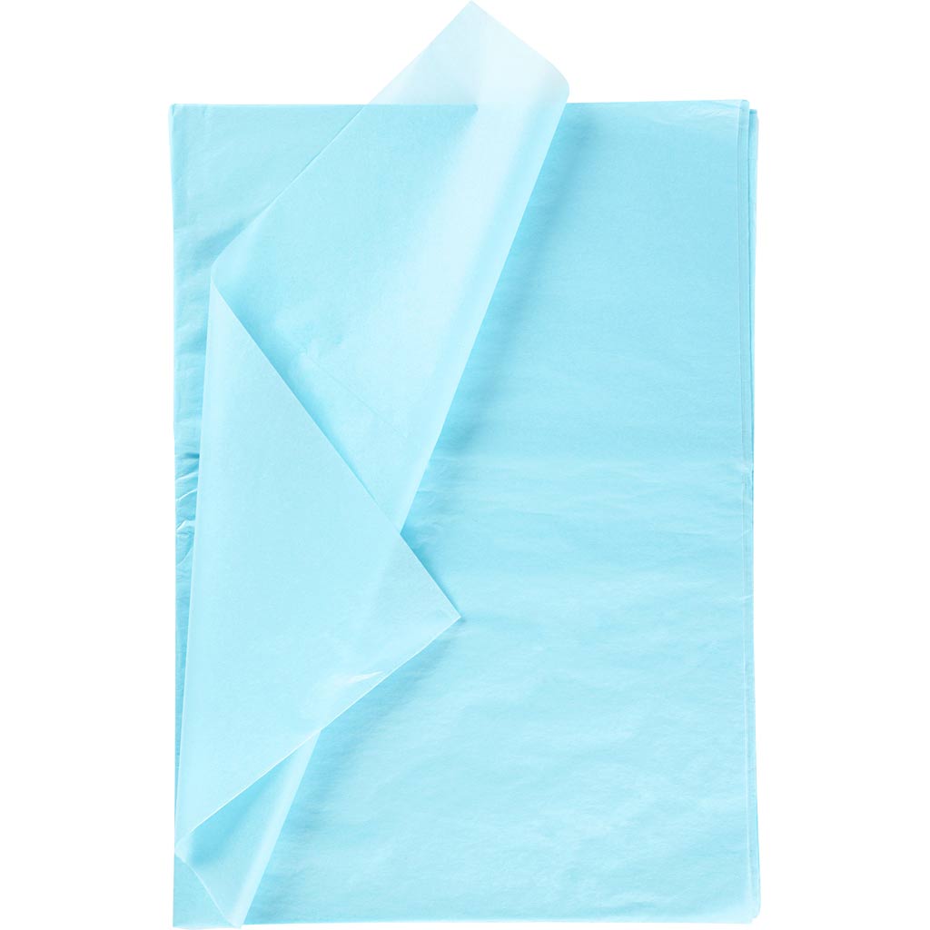 Creativ company tissue paper, sheet 50x70 cm, 17 gr, light blue, 25 sheets 1 box