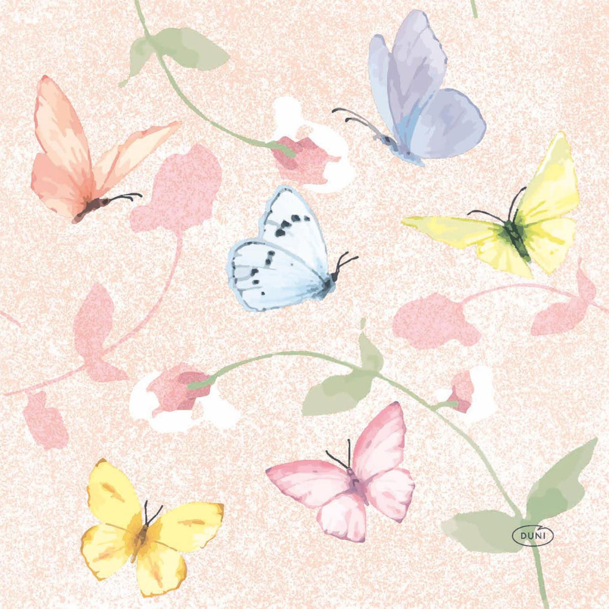 Duni servetten sweet peach 33x33cm