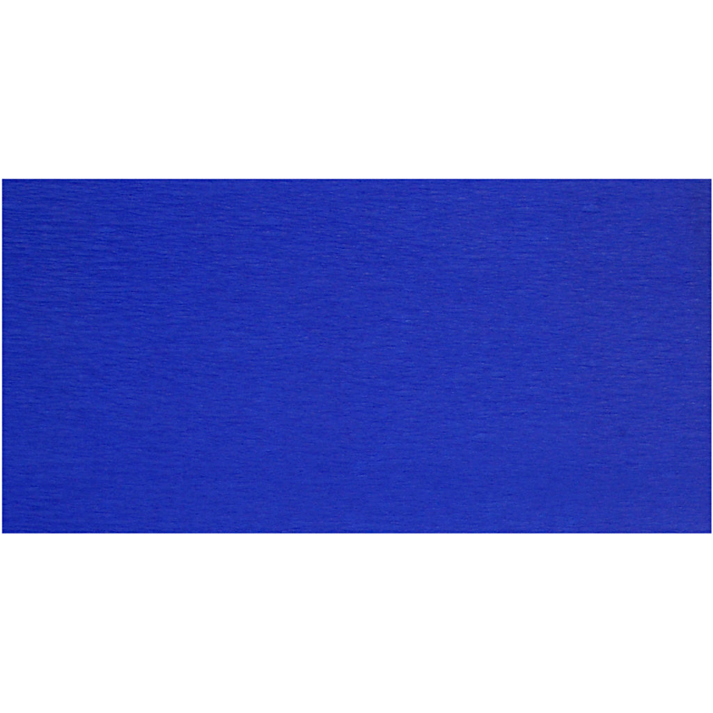 Creativ company crepepapier, vel 50x250 cm, blauw, 10 vouw 1 doos