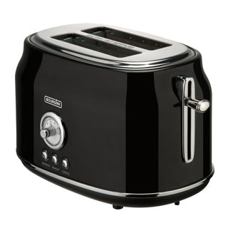 Bourgini Toaster retrò tostapane nero