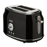 Bourgini Toaster retrò tostapane nero