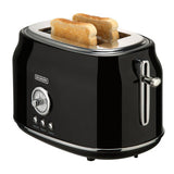 Bourgini Toaster retrò tostapane nero