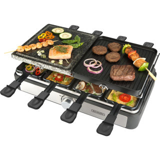 Bourgini Gourmet Raclette Stone Grill 8p