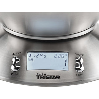 Tristar keukenweegschaal 5kg 2l met kom