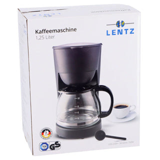 Lentz coffee maker 1.25l black 750W