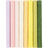 Crep paper Pastel colors, 8 sheets