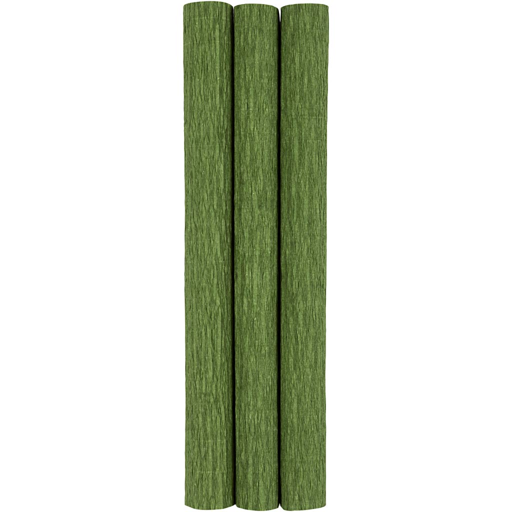 Creativ company crêpepapier, vel 25x60 cm, crêpe-verhouding: 180%, 105 gr, lime groen, 3 vel 1 doos