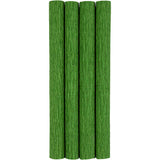 Creativ company crepe paper, sheet 25x60 cm, crepe ratio: 180%, 105 gr, lime green, 4 sheets 1 box