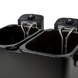 Inventum deep fryer double 2x2.5 liters black 1800 watts