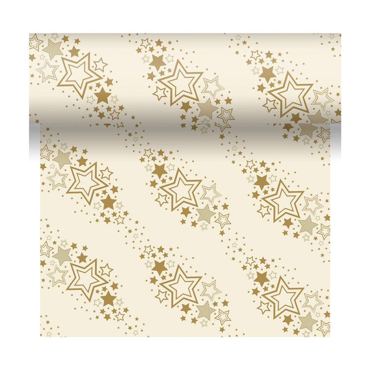 Duni 3-in1 holiday star cream 40x480cm