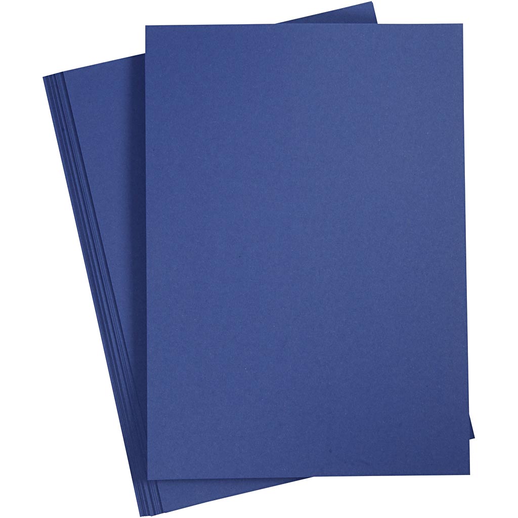 Creativ company colored cardboard, A4, sheet 210x297 mm, 180 g, dark blue, 20 sheets 1 box