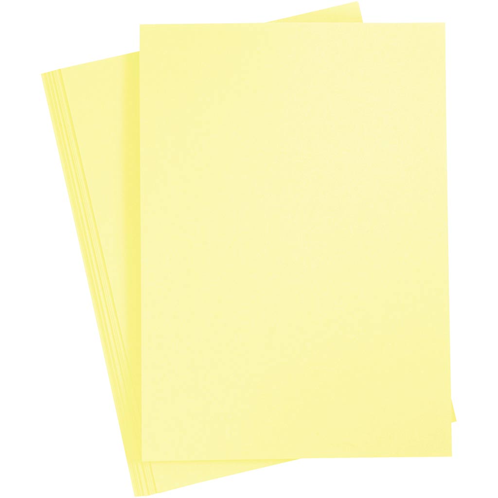 Creativ Company colored cardboard, canary yellow, A4, 20 sheets