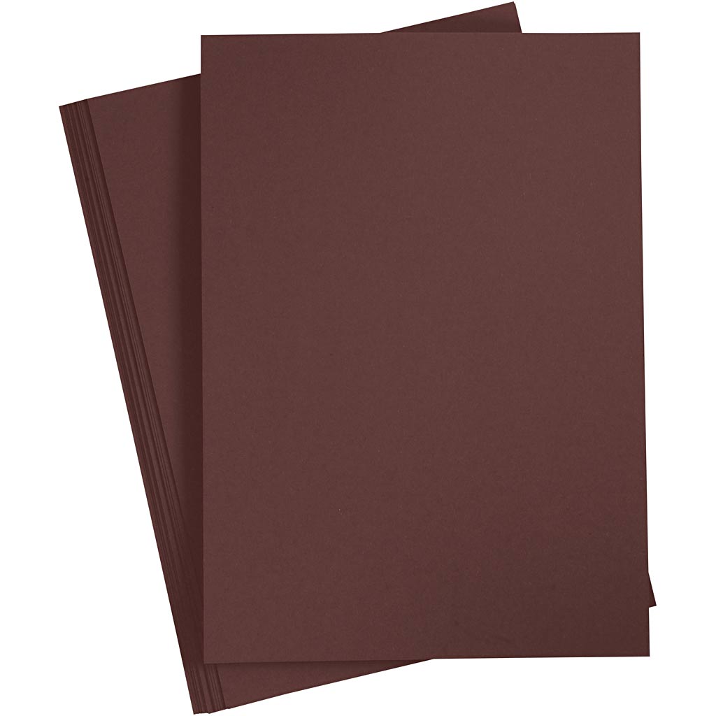 Creativ Company colored cardboard dark brown A4, 20 sheets