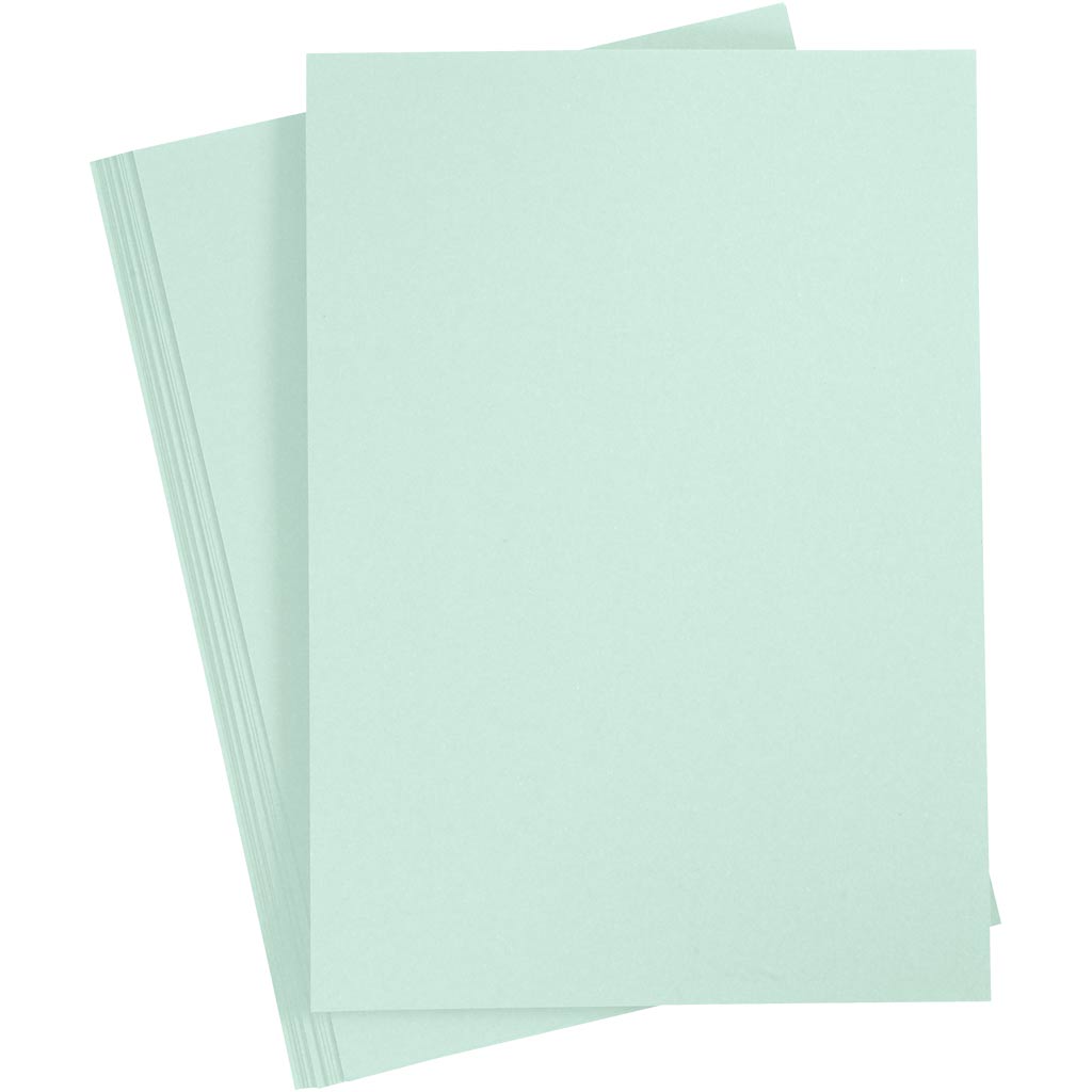 Creativ company cardboard, a4, sheet 210x297 mm, 210 g, pastel green, 10 sheets 1 box