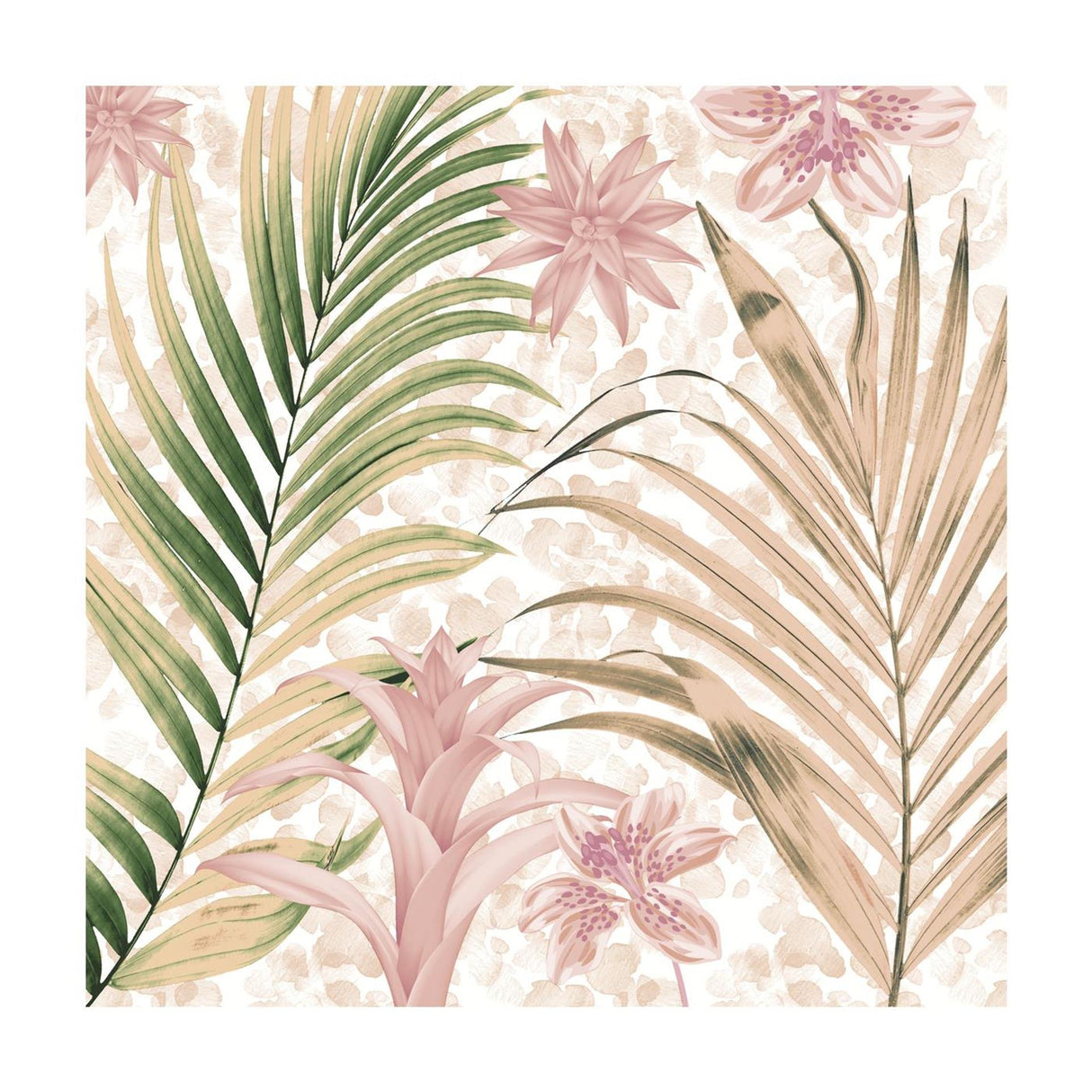 Duni servetten wild palms 33cm