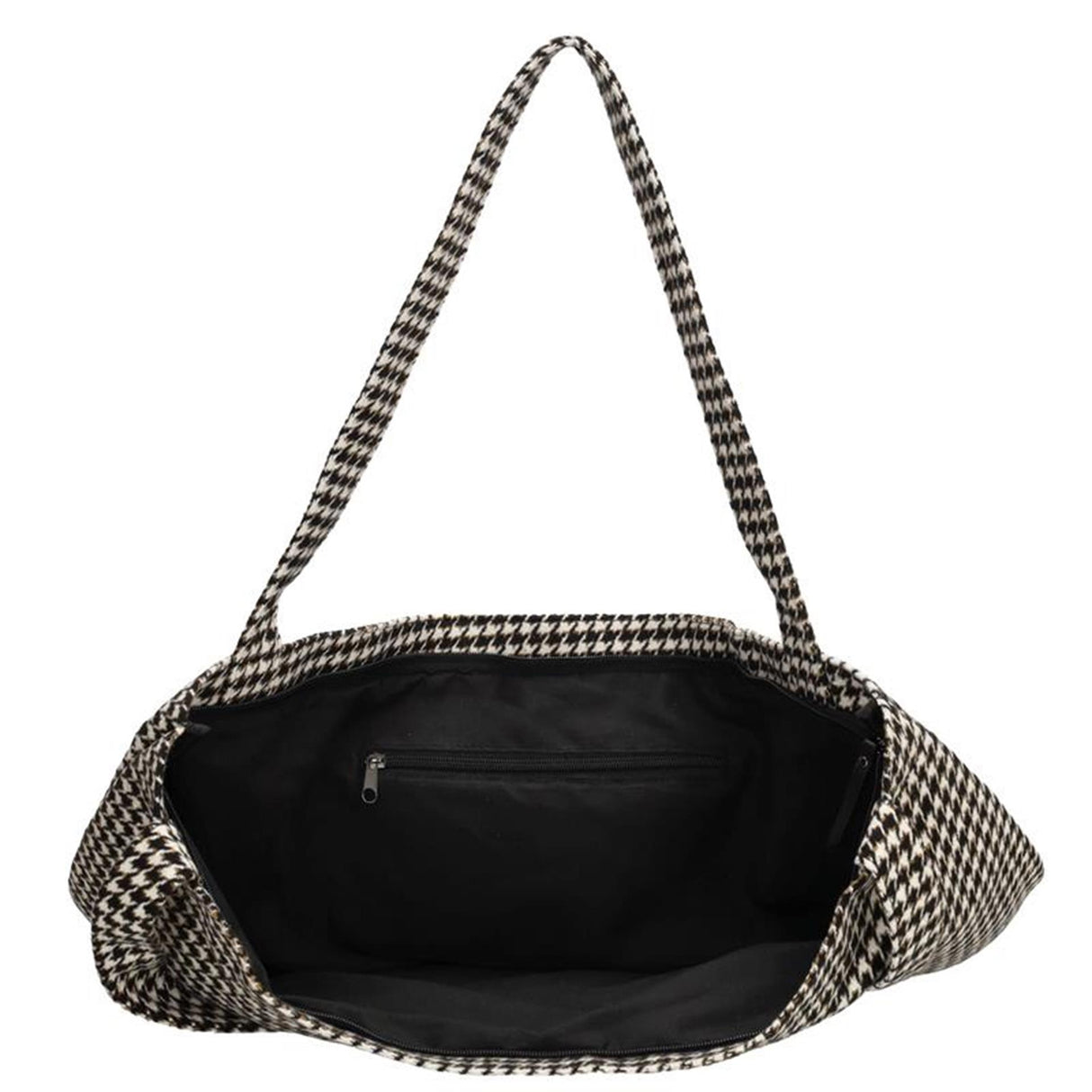 Beagles shopper pied de poule zwart