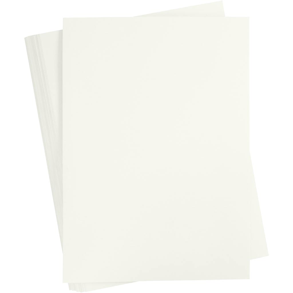 Creativ company gekleurd karton, a2, vel 420x594 mm, 180 gr, off-white, 100 vel 1 doos