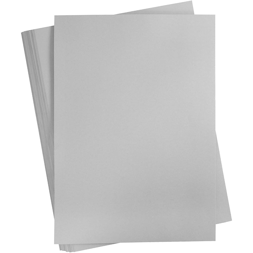 Creativ company gekleurd karton, a2, vel 420x594 mm, 180 gr, grijs, 100 vel 1 doos