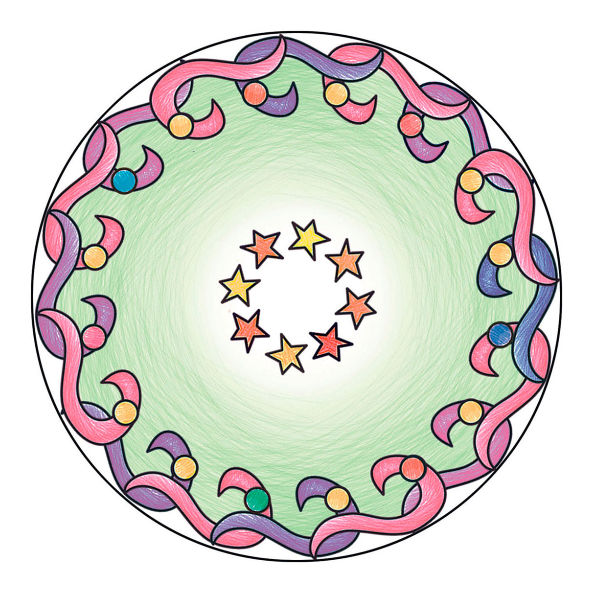 Mini diseñador de mandala - caballos