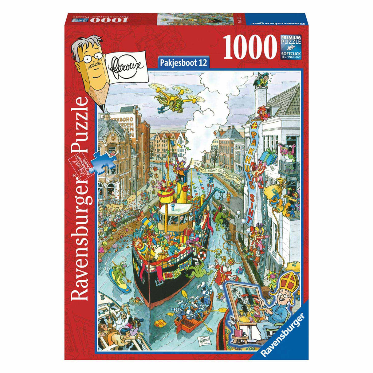 Plup Puzzle Steamboat Sinterklaas, 1000st.