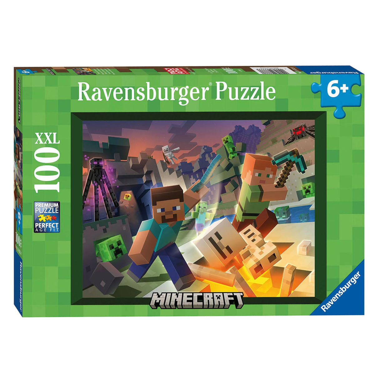 Ravensburger hirviö minecraft palapeli, 100 kpl.
