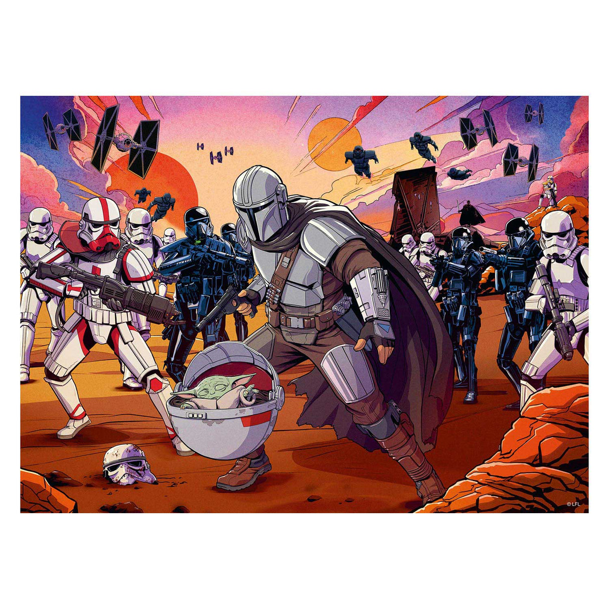 Ravensburger - The Mandalorian - hlavní macht puzzle 200 kusů