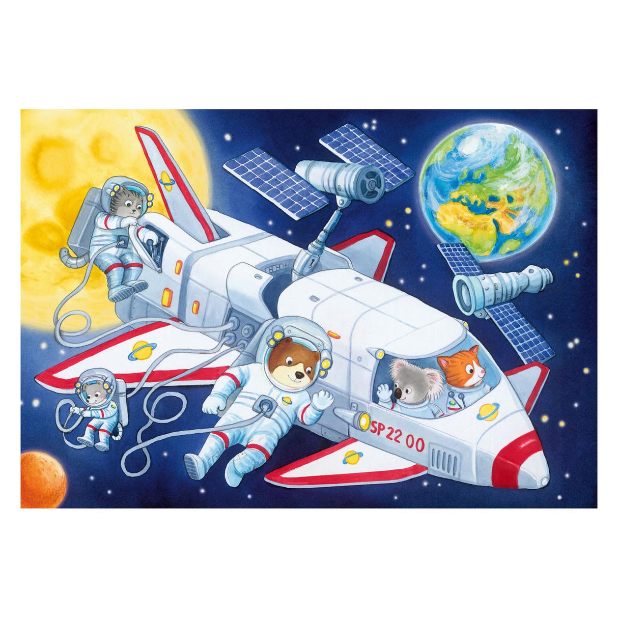 RAVENSBURGER - PUZZLE TROVER genom rummet 2x24 stycken