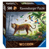 Ravensburger Wooden Jigsaw Puzzle Tiger in the Jungle, 500 pcs.