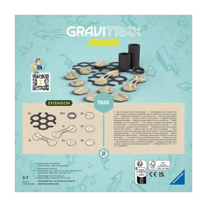 Ravensburger gravitrax junior prailginimo rinkinys trax