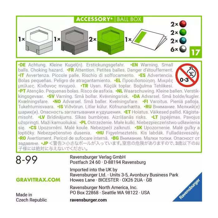 Ravensburger gravitrax accessory ball box