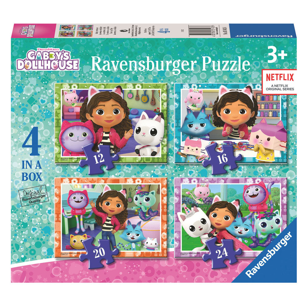 RAVENSBURGER - Puzzle da perna de boneca de Gabby 4in1