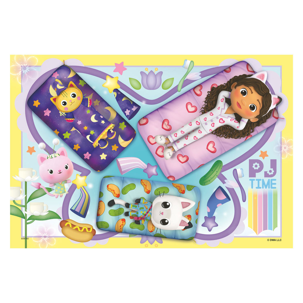 RAVENSBURGER - PEZI 2X12 di Gabby's Dollhouse puzzle 2x12