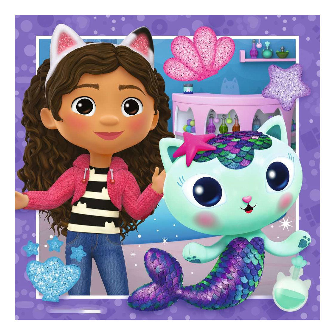 Ravensburger - Пъзел за полагане на кукли на Габи 3x49st.