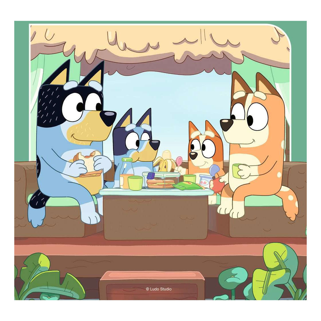 RAVENSBURGER - Le avventure di Bluey Leg Puzzle 3x49st.