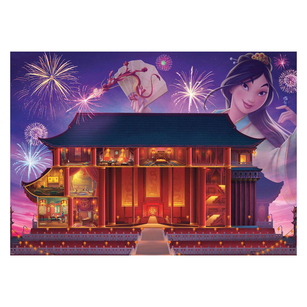 Ravensburger Castles Mulan Leg Puzzle, 1000st.