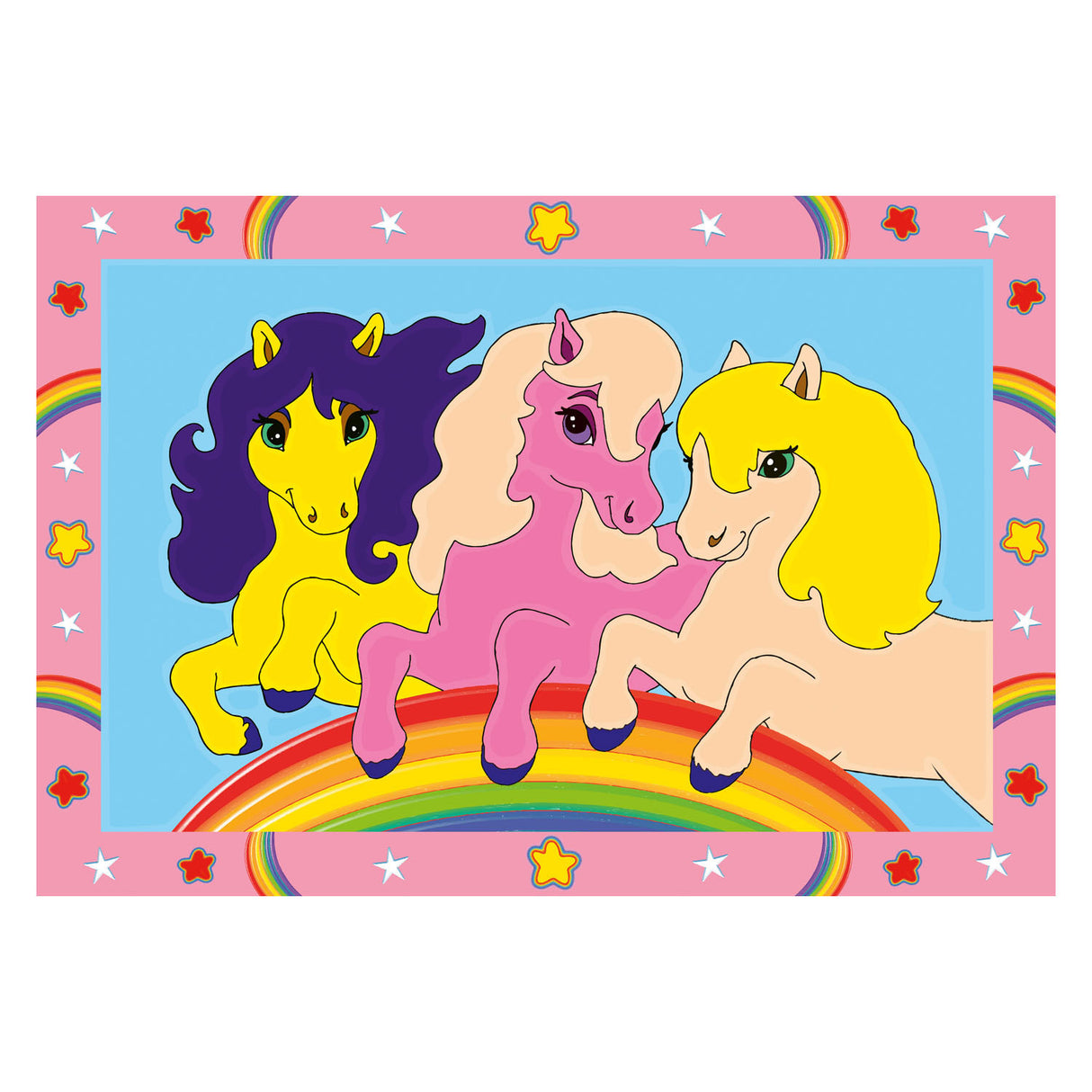 Ravensburger Creart Maleri ved nummer - Jumping Ponies